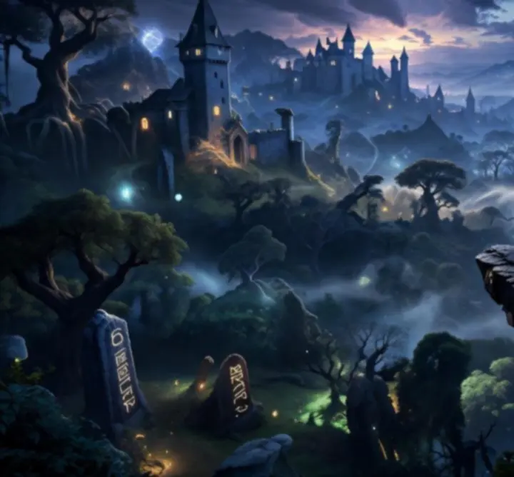 Cinematikus jelenet magyar fantasy MMORPG hősökkel a fő történet csúcspontján.