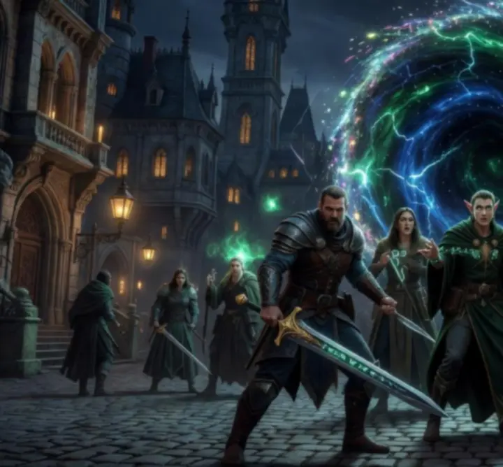 Epikus történetküldetés jelenet egy magyar fantasy online RPG világából