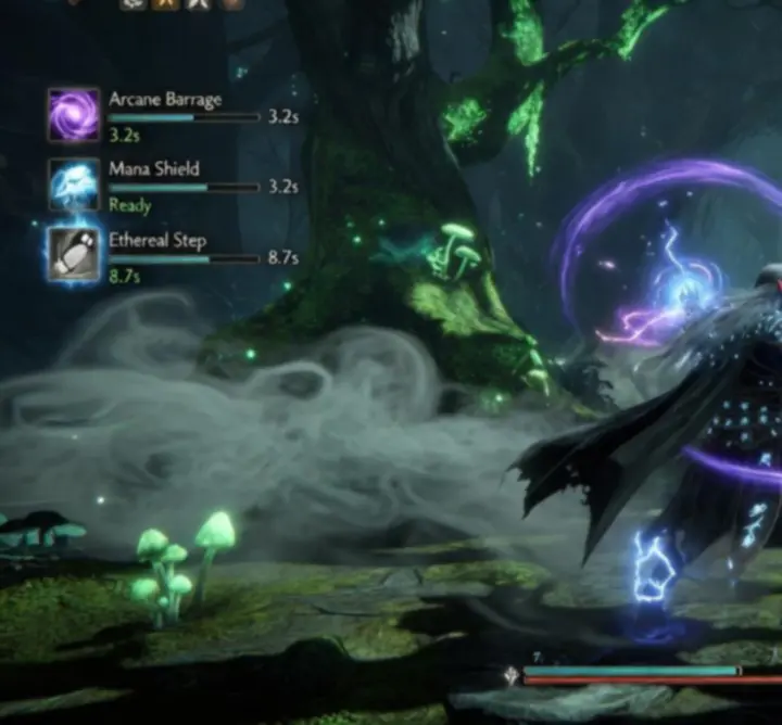 Cinematikus fantasy online játék harcjelenet és varázslatok