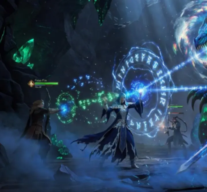 Multiplayer fantasy csata, magyar online játékoscsapat egy mágikus mezőn harcol