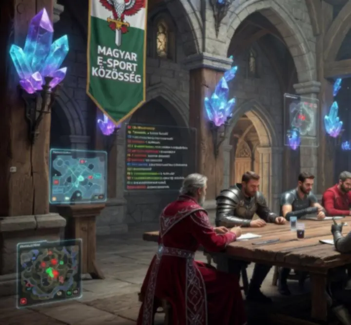 Magyar fantasy guild tagjai egy erőd bástyáján, közösen a horizontot figyelve